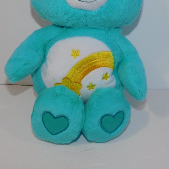 2012 Hasbo Care Bears WISH BEAR 13" Plush Stuffed Toy - Picture 3 of 6